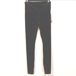 Athleta "Elation Velvet" Black Leggings in Size S (NWT)